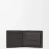 Bifold coin wallet in textured classic calfskin Dark Grey Bifold coin wallet in textured classic calfskin Dark Grey