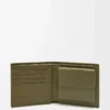 Bifold coin wallet in textured classic calfskin Dark Khaki Bifold coin wallet in textured classic calfskin Dark Khaki