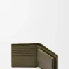 Bifold coin wallet in textured classic calfskin Dark Khaki Bifold coin wallet in textured classic calfskin Dark Khaki
