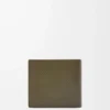 Bifold coin wallet in textured classic calfskin Dark Khaki Bifold coin wallet in textured classic calfskin Dark Khaki