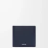 Bifold coin wallet in textured classic calfskin Deep Navy Bifold coin wallet in textured classic calfskin Deep Navy