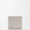 Bifold coin wallet in textured classic calfskin Shell Grey Bifold coin wallet in textured classic calfskin Shell Grey