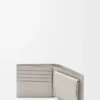 Bifold coin wallet in textured classic calfskin Shell Grey Bifold coin wallet in textured classic calfskin Shell Grey