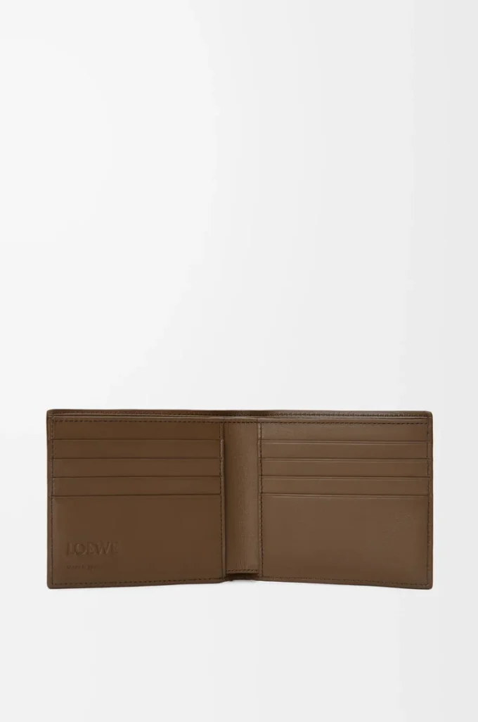 Bifold wallet in deerskin Tundra