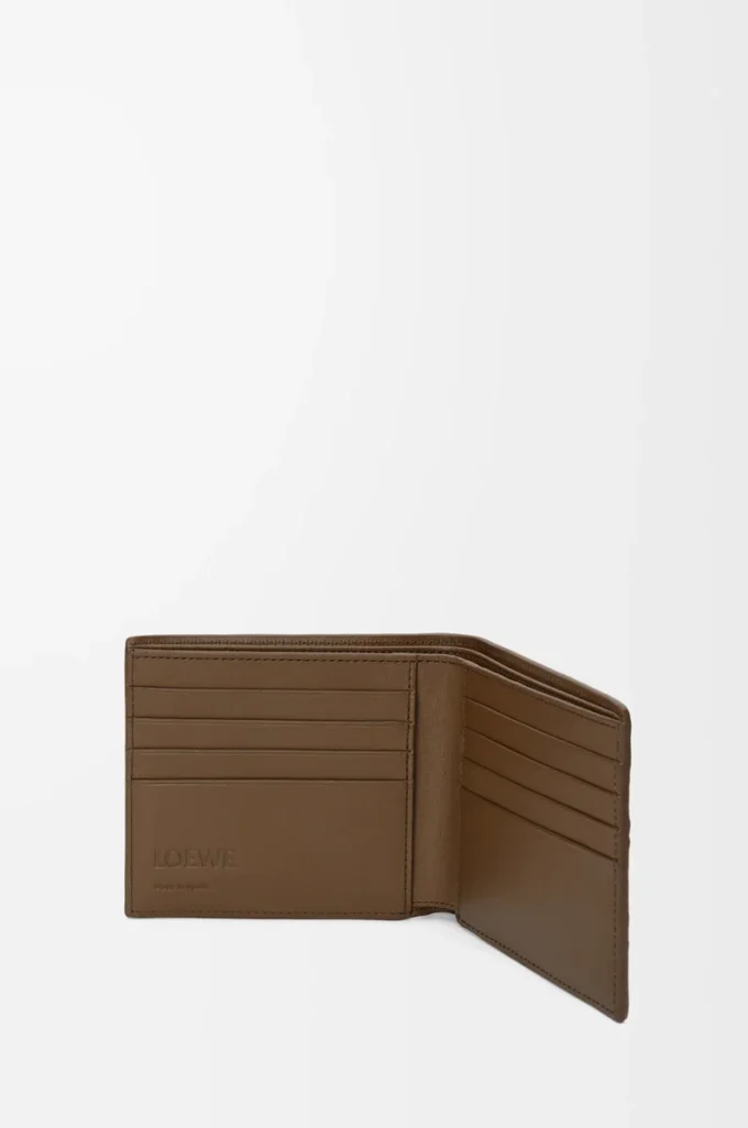 Bifold wallet in deerskin Tundra