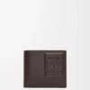 Bifold wallet in satin calfskin Dark Brown Bifold wallet in satin calfskin Dark Brown