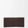Bifold wallet in satin calfskin Dark Brown Bifold wallet in satin calfskin Dark Brown