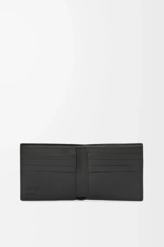 Bifold wallet in soft grained calfskin Anthracite