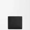 Bifold wallet in soft grained calfskin Black