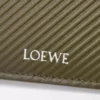 Bifold wallet in textured classic calfskin Dark Khaki