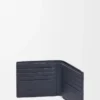 Bifold wallet in textured classic calfskin Deep Navy Bifold wallet in textured classic calfskin Deep Navy
