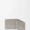Bifold wallet in textured classic calfskin Shell Grey Bifold wallet in textured classic calfskin Shell Grey