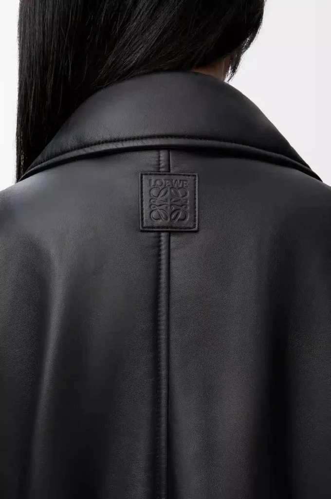 Biker jacket in nappa lambskin Black Biker jacket in nappa lambskin Black