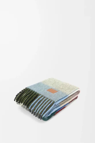 Blanket in alpaca and wool blend Multicolor
