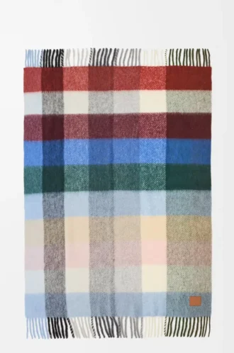 Blanket in alpaca and wool blend Multicolor