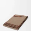 Blanket in wool and cashmere Beige/Orange Blanket in wool and cashmere Beige/Orange