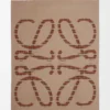 Blanket in wool and cashmere Beige/Orange Blanket in wool and cashmere Beige/Orange