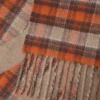 Blanket in wool and cashmere Beige/Orange Blanket in wool and cashmere Beige/Orange