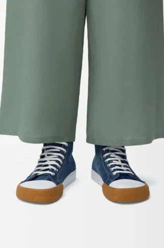 Bloc high-top sneaker in denim Washed Denim