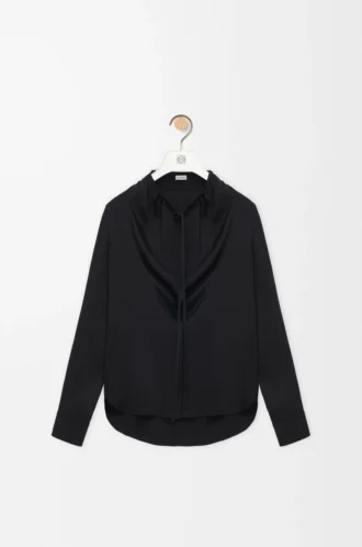Blouse in silk Black