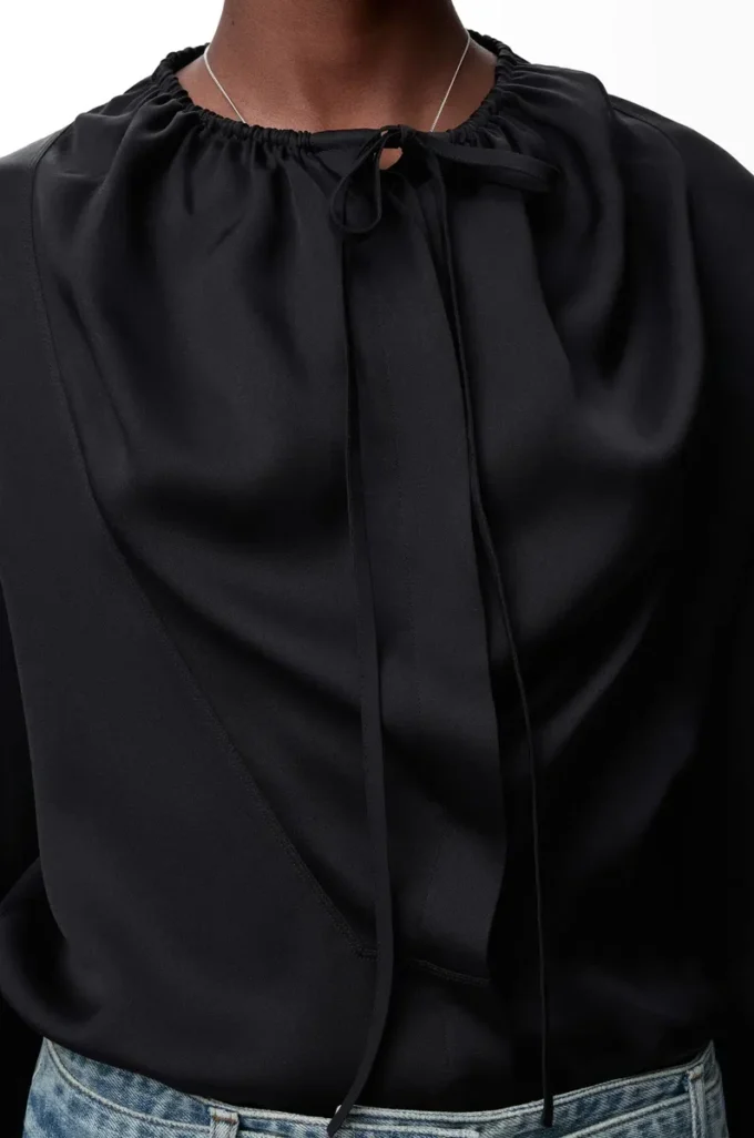 Blouse in silk Black Blouse in silk Black