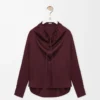 Blouse in silk Burgundy