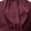 Blouse in silk Burgundy