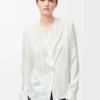 Blouse in silk White Blouse in silk White