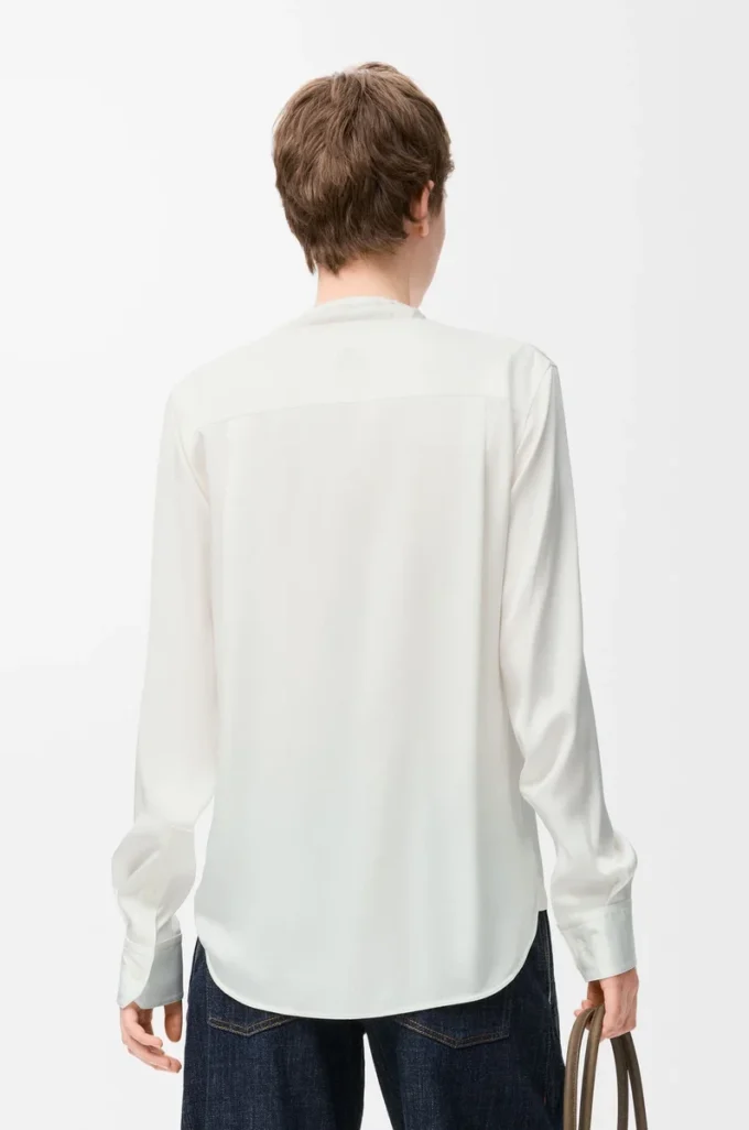 Blouse in silk White Blouse in silk White