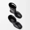 Bobby boot in vegetable-tanned calfskin Black