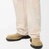 Bobby boot in waxed split calfskin Sahara