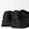 Bobby derby in calfskin and vegetable-tanned calfskin Black Bobby derby in calfskin and vegetable-tanned calfskin Black