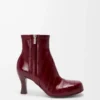Bobine ankle boot in eel Burgundy Bobine ankle boot in eel Burgundy