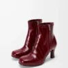 Bobine ankle boot in eel Burgundy Bobine ankle boot in eel Burgundy