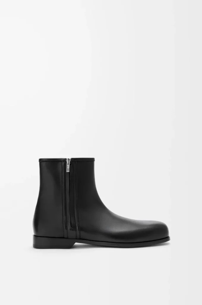 Bobine ankle boot in smooth calfskin Black Bobine ankle boot in smooth calfskin Black