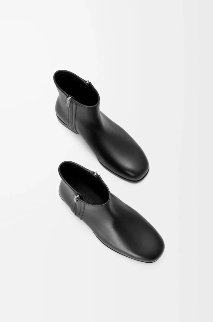 Bobine ankle boot in smooth calfskin Black Bobine ankle boot in smooth calfskin Black