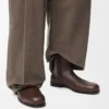 Bobine ankle boot in smooth calfskin Cacao Bobine ankle boot in smooth calfskin Cacao