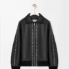 Bomber jacket in nappa lambskin Black Bomber jacket in nappa lambskin Black
