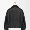 Bomber jacket in nappa lambskin Black/Brown Bomber jacket in nappa lambskin Black/Brown