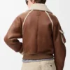 Bomber jacket in shearling Brown