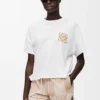 Boxy fit T-shirt in cotton White Boxy fit T-shirt in cotton White