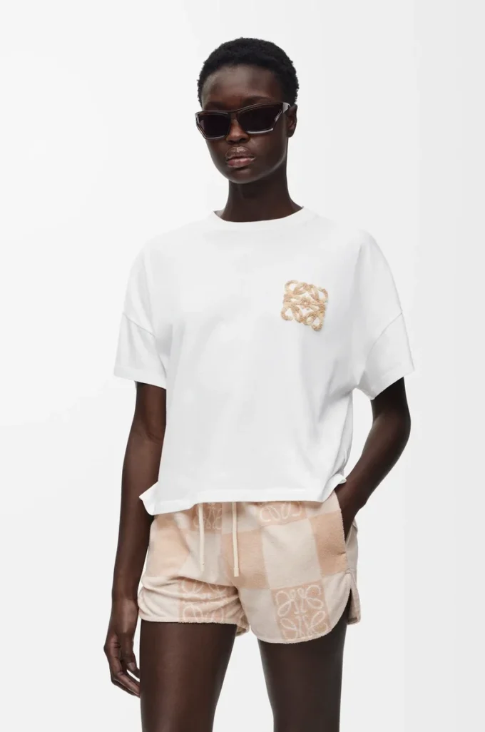 Boxy fit T-shirt in cotton White Boxy fit T-shirt in cotton White