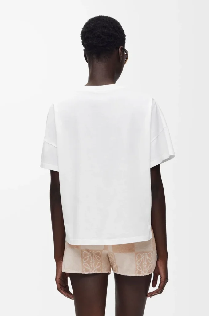 Boxy fit T-shirt in cotton White Boxy fit T-shirt in cotton White