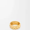 Braided ring in sterling silver Gold