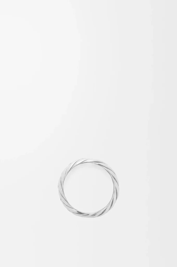 Braided ring in sterling silver Silver