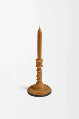 Bronze beeswax candleholder Amber