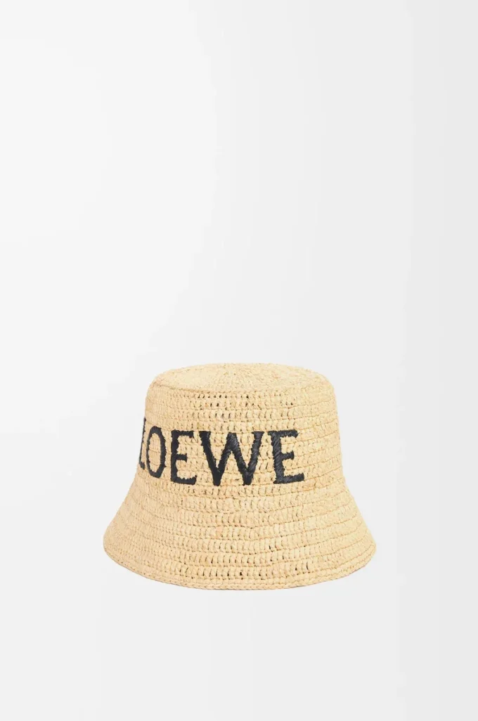 Bucket hat in raffia Natural Bucket hat in raffia Natural