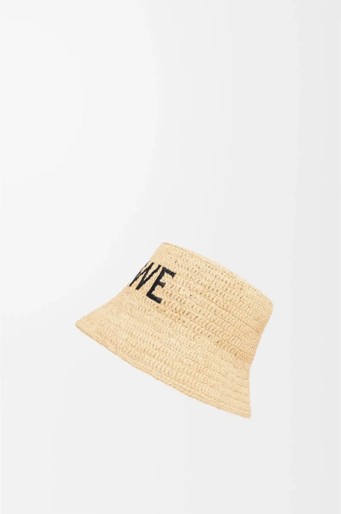 Bucket hat in raffia Natural Bucket hat in raffia Natural