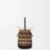 Bucket in cord and leather Dark Brown/Multicolor Bucket in cord and leather Dark Brown/Multicolor