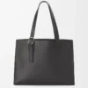 Buckle horizontal tote in classic calfskin Black Buckle horizontal tote in classic calfskin Black